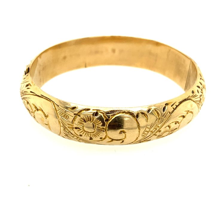 Vintage by Laurie Geller 14K Yellow Gold 20.5 gr IN STORE NOW and available for shipment within 1 to 2 business days Antique 14k Stamped Bangle As Gift, Vintage Yellow Gold Bangle Stamped 14k, Gold Bangle Stamped 14k As Gift, Antique 14k Stamped Gold Bracelet, Antique Gold Bracelet Stamped 14k, Vintage 14k Stamped Yellow Gold Bangle, Antique Yellow Gold Hallmarked Bangle, Antique Hallmarked Yellow Gold Bangle, Vintage 14k Gold Hallmarked Bangle