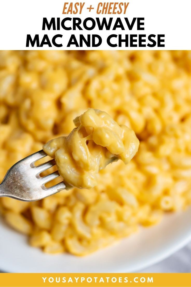 Forkfull of creamy microwave mac and cheese. Easy Mac And Cheese Recipe Microwave, Mac And Cheese Recipe Microwave, Homemade Easy Mac, Microwave Macaroni And Cheese, Mac And Cheese Microwave, Microwave Mac And Cheese, Easy Macaroni And Cheese Recipe, Late Night Snack Recipes, Late Night Snacks Easy