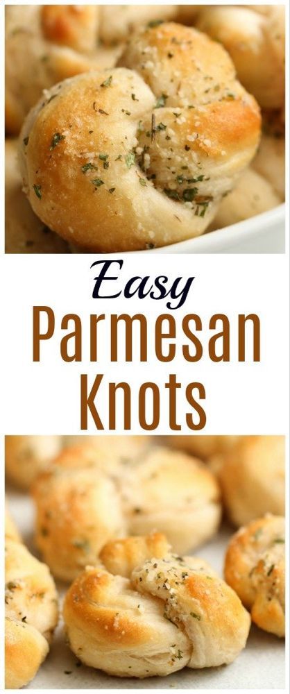 easy parmesan knots are the perfect appetizer for any occasion