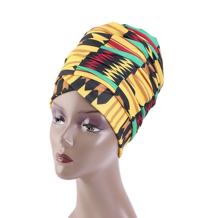 Afrikaanse voorverpakte Headwrap Tulband Gemakkelijk te dragen en kleur toe te voegen aan je stijl. Materiaal: polyester Maat: Eén maat past bij de meeste volwassenen Women Turban, Scarf Turban, Turban Hijab, Hijab Caps, Bonnet Cap, Ankara Designs, Sweatpants Style, Head Scarves, Turban Headwrap