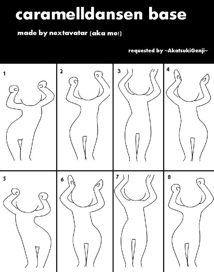 how to draw a female body with different angles and shapes for each part of the body