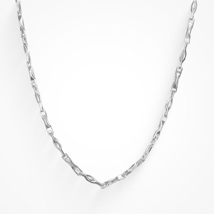 F* that, you need this necklace! This chain may be tiny, but its cute design packs a punch. This chain is perfect to pair with any outfit. Let this baby speak for itself, or pair it with our Don’t Get It Twisted Necklace for the ultimate stack! Trendy White Gold Necklace, Trendy White Gold Chain Necklace Gift, Trendy White Gold Chain Necklace For Gift, Trendy Sterling Silver Link Necklace, Trendy White Gold Necklace For Everyday, Modern Twist Link Necklaces For Gifts, Modern Twist Link Necklace For Gift, Twisted Necklace, Dainty Chain Necklace