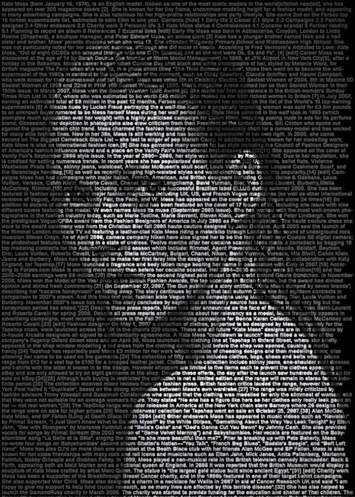 a black and white photo of a woman with words written all over her face in different languages