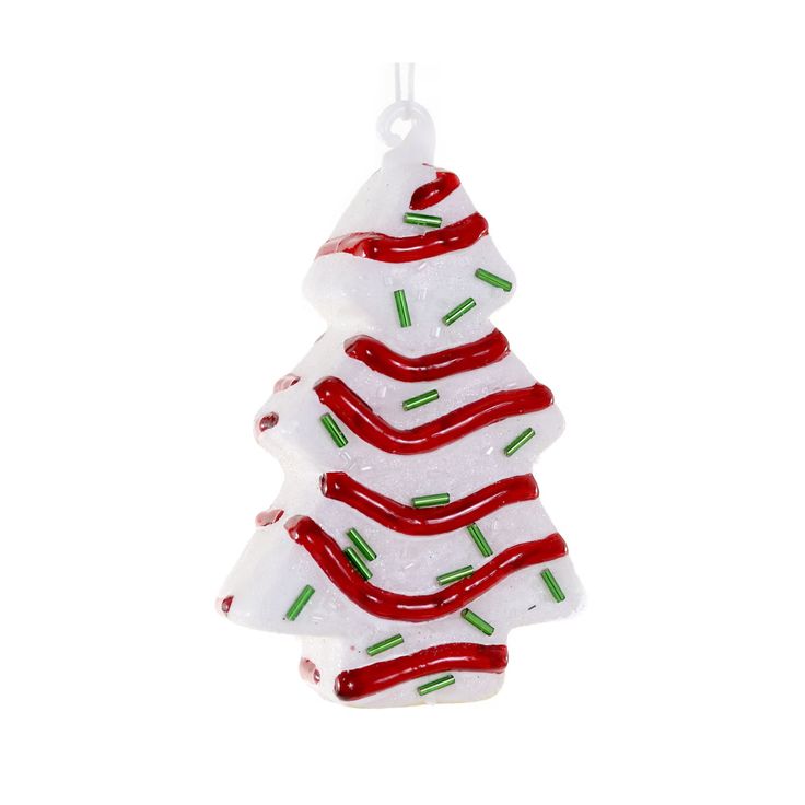 Christmas Tree Cake Ornament Cody Foster & Co Holiday - Ornaments Christmas Little Debbie, Cody Foster Christmas, Food Christmas Tree, Cake Pillow, Holiday Treat Bags, Food Tree, Rockin Around The Christmas Tree, Party Boards, Pickle Gifts