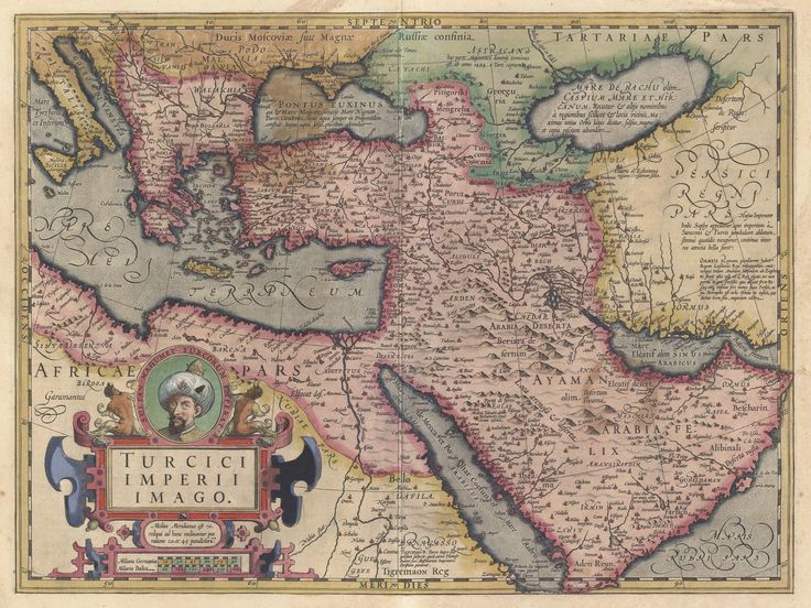 an old map of the middle east