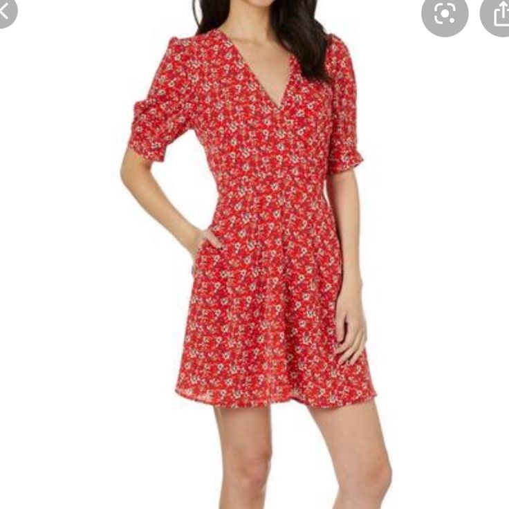 Junior’s Speechless Red Floral Print Dress Beautiful Red Flowy Babydoll Style Dress With White And Blue Floral Print. Excellent Condition, Never Worn. Nwt V Neck, Sleeves Above The Elbow, Pockets, Zip Up Side Cute Red Knee-length Dress, Red Fitted Mini Dress For Daywear, Red V-neck Mini Dress For Daywear, Fitted Red Mini Dress For Daywear, Red Mini Dress For Spring Daywear, Red Short Sleeve Summer Dress, Casual Mini Dress For Holiday, Red Floral Print V-neck Mini Dress, Red Short Sleeve Mini Dress For Summer