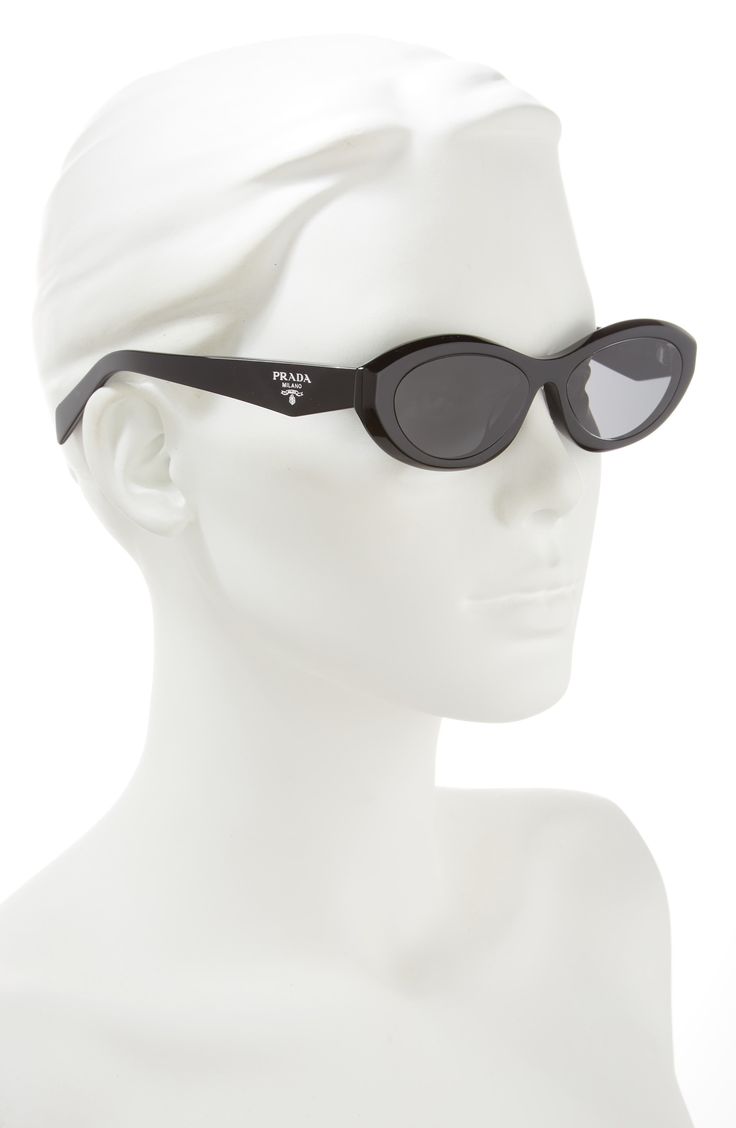 A dramatic oval shape lends distinction to these slender Italian-crafted sunglasses. 56mm lens width; 15mm bridge width; 145mm temple length 100% UV protection Plastic lenses Acetate Made in Italy Valentino Sunglasses, Sunglasses Outfit, Unique Sunglasses, Fashion Eye Glasses, Prada Sunglasses, Oval Sunglasses, Small Frame, Designer Sunglasses, Eyewear Sunglasses