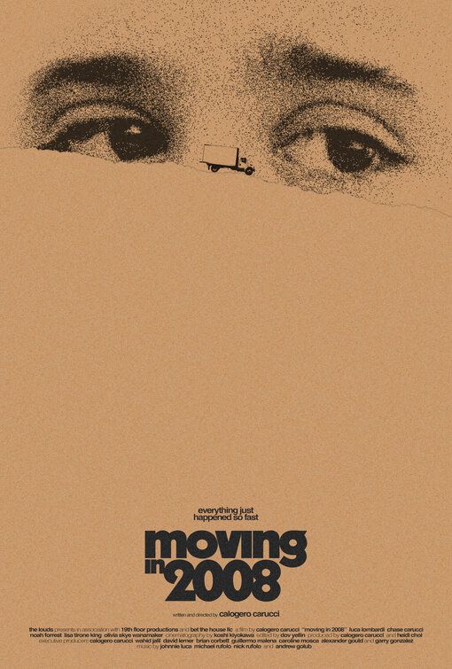 the movie poster for moving in 2008 with an image of a woman's face