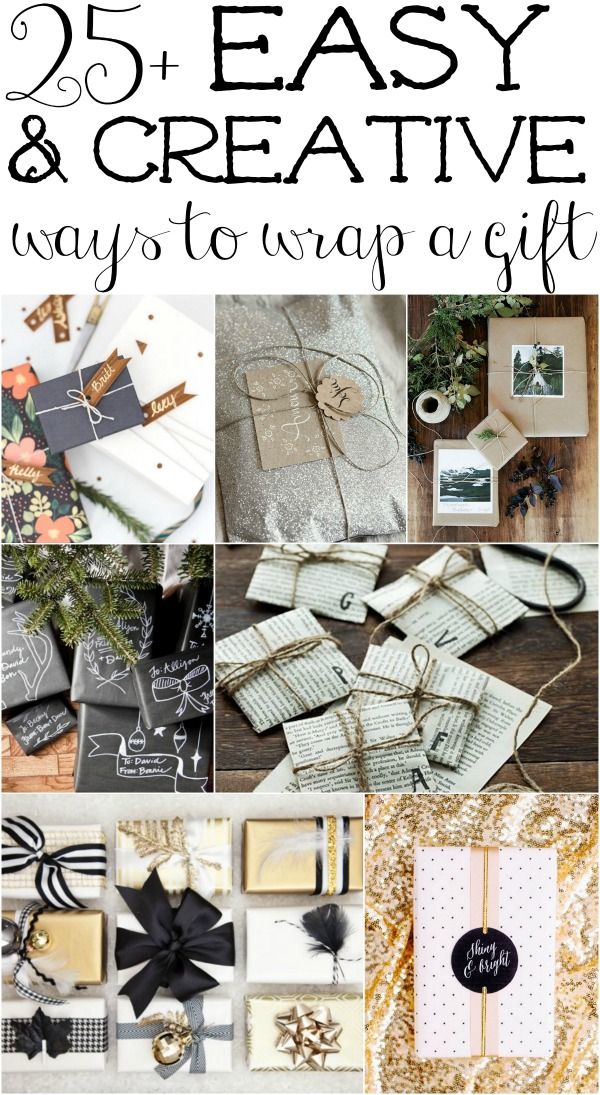 the 25 easy and creative ways to wrap a gift for christmas or any holiday occasion