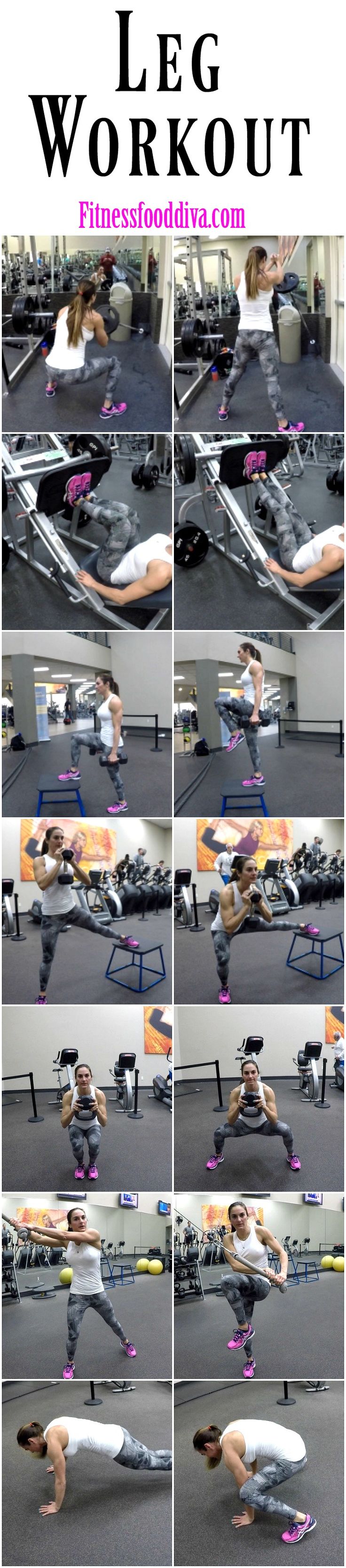 a series of photos showing how to do leg workouts