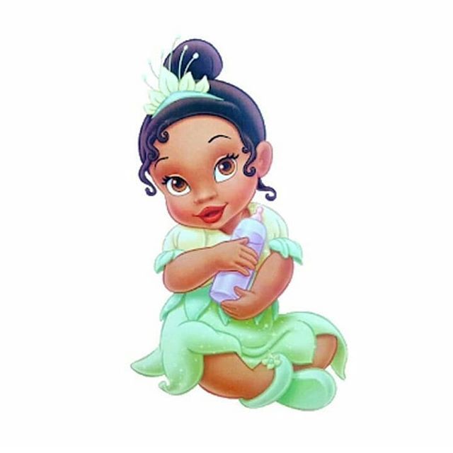 Princess Tiana Baby Shower Ideas, Baby Princess Tiana, Tiana Birthday Party, Black Disney Princess, Disney Princess Silhouette, Frog Baby Showers, Baby Shower Princess Theme, Baby Disney Characters, Tiana Disney