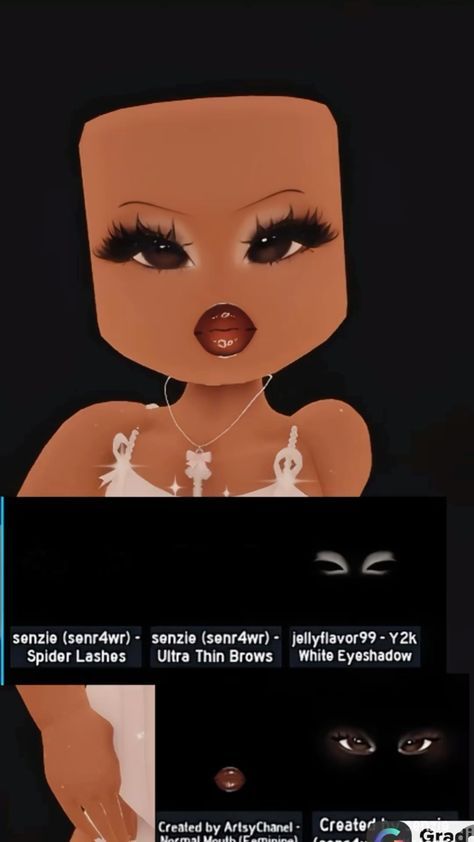 an animated image of a woman with big eyes