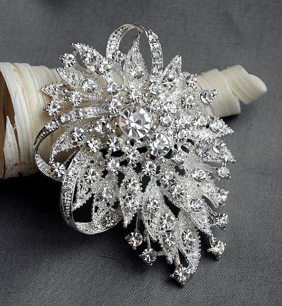 a bridal bouquet sitting on top of a table