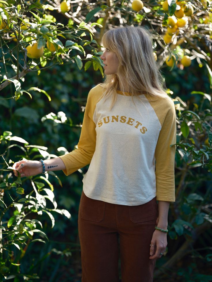 A vintage-lover's hemp jersey baseball tee. 55% Hemp, 45% Cotton Preshrunk