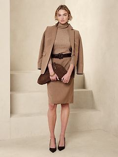 Saw this on Banana Republic: Sequin Midi Skirt, Pencil Skirt Outfits, Timeless Outfits, Elegant Fall, Wool Pencil Skirt, The Sheep, Skirt Fits, Dress For Success, Work Wardrobe