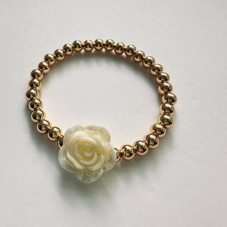 Sparkly, Sage, Pink, Beige Flower, 14k Gold Plated Bracelet Flower Girl Bracelet Wedding Gift Flower Girl Wedding Gift, Mom, Gift for Her, - Etsy Dainty Rose Gold Bracelet For Gift, Rose Gold Flower Charm Jewelry In 14k Gold Filled, Rose Gold Jewelry With Flower Charm, Rose Gold 14k Gold-filled Jewelry With Flower Charm, Feminine Adjustable Beaded Bracelets For Wedding, Elegant Hypoallergenic Flower Jewelry, Elegant Flower Charm Bracelet Gift, Rose Gold Dainty Jewelry With Flower Charm, Elegant Gold Beaded Bracelet With Flower Charm