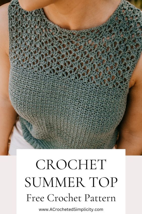 crochet summer top free pattern