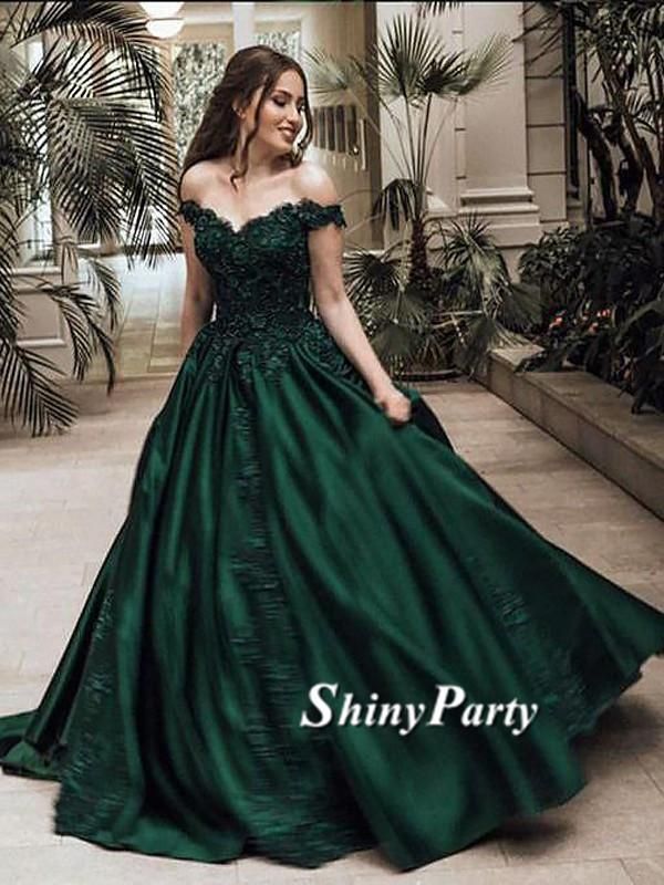 Off Shoulder Lace Green Prom Dress, Green Ball Gown, Off Shoulder Dark Green Evening Dress Dark Green Ball Gown, Modern Merida, Medieval Core, Dark Green Prom Dress, Dark Green Prom Dresses, Lace Prom Gown, Green Ball Gown, Green Evening Dress, 파티 드레스