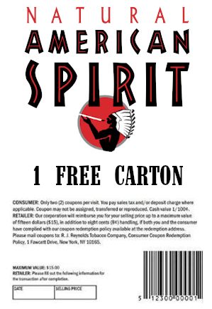 the label for natural american spirit