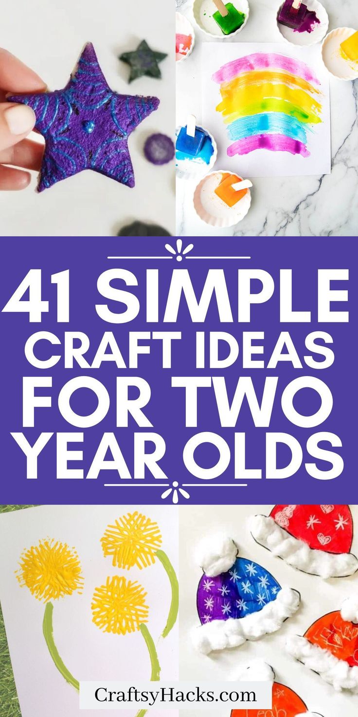 four simple craft ideas for two year olds