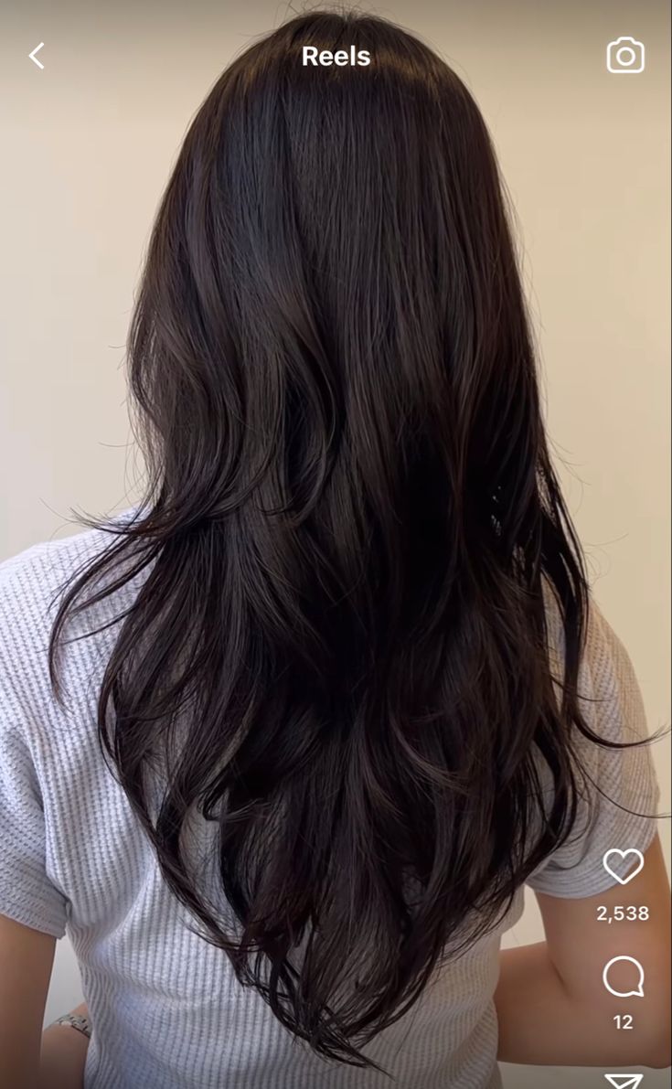 V Cut Hair, Haircuts For Long Hair With Layers, Brown Hair Inspo, Hair Inspiration Long, Cut Hairstyles, 80s Women, Cute Hairstyle, Hairstyles For Layered Hair, Long Dark Hair