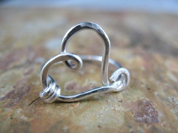 Funky Heart Ring  Sterling Silver by DreamingTreeCreation on Etsy, $20.00 Handmade Open Heart Promise Ring, Unique Handmade Promise Heart Ring, Unique Adjustable Heart Ring, Unique Adjustable Heart Shaped Ring, Unique Adjustable Heart-shaped Ring, Handmade Adjustable Heart Ring, Handmade Adjustable Heart Ring For Promises, Unique Handmade Heart Ring As Gift, Unique Handmade Heart Ring Gift