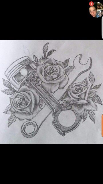 For my fellow gearhead women Mechanic Wife Tattoo, Gearhead Tattoo Ideas, Drag Racing Tattoos For Women, Old Car Tattoo Vintage, Diesel Tattoo Ideas, Diesel Mechanic Tattoo, Car Related Tattoos, Gearhead Tattoo, Car Guy Tattoos