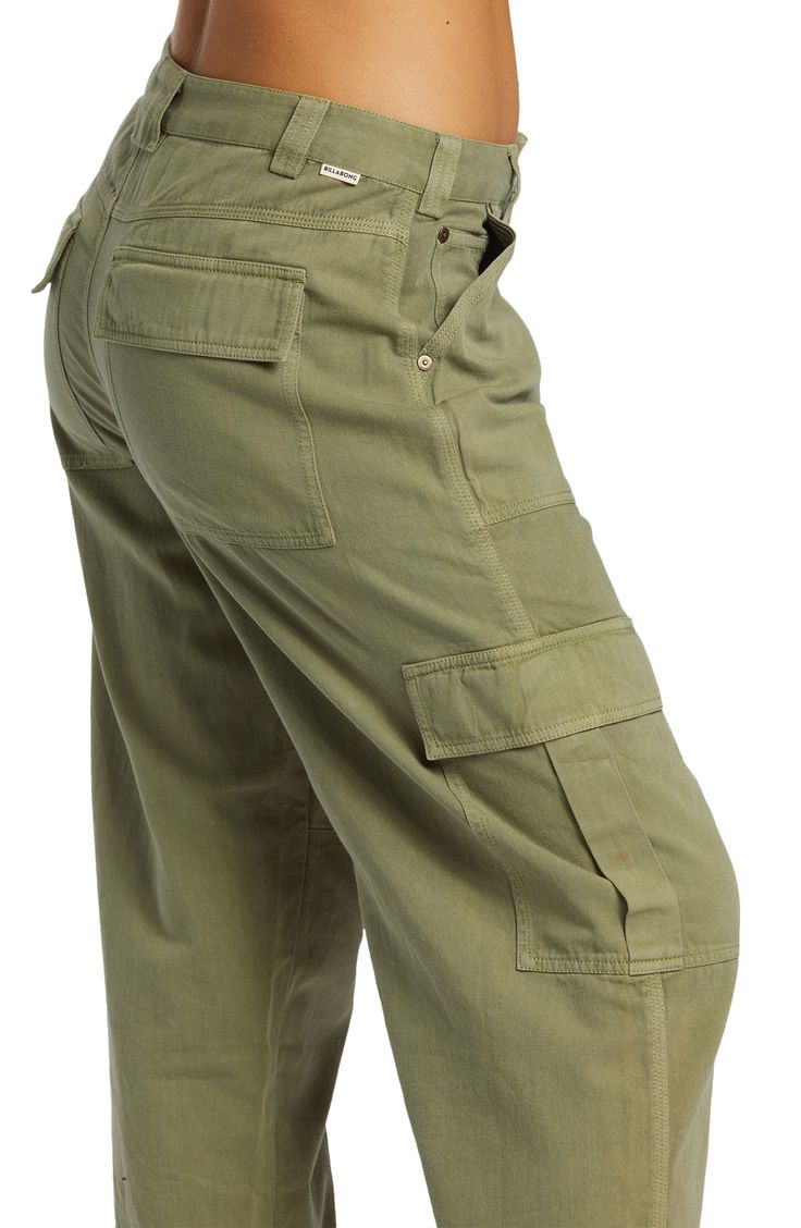 March to a utilitarian beat in these cargo pants cut from crisp cotton with a on-trend wide legs and plenty of pockets for all your daily essentials. 28" inseam; 18" leg opening; 12" front rise; 14" back rise (size 29) Zip fly with button closure Front slant pockets; back flap-patch pockets; cargo flap-patch pockets 100% cotton Hand wash, line dry Imported Military Wide Leg Cotton Cargo Jeans, Military Style Cotton Cargo Pants With Flap Pockets, Military Cotton Cargo Pants With Flap Pockets, Relaxed Fit Wide Leg Military Cargo Jeans, Military Style Wide Leg Cargo Jeans, Cotton Cargo Shorts With Multiple Pockets For Workwear, Utility Cotton Cargo Pants With Side Pockets, Military Style Relaxed Fit Cargo Pants With Flap Pockets, Military Style Wide Leg Cargo Pants With Flap Pockets