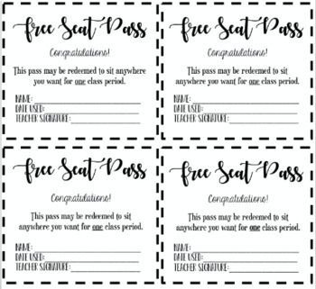 four free printable coupons for the spa pass, with black and white lines