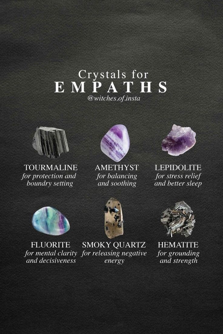 Empath Witch, Crystals For Empaths, Witch Holidays, Crystal Identification, Crystals For Protection, Healing Crystals For You, Crystal Healing Chart, Power Of Crystals, Energy Vampires