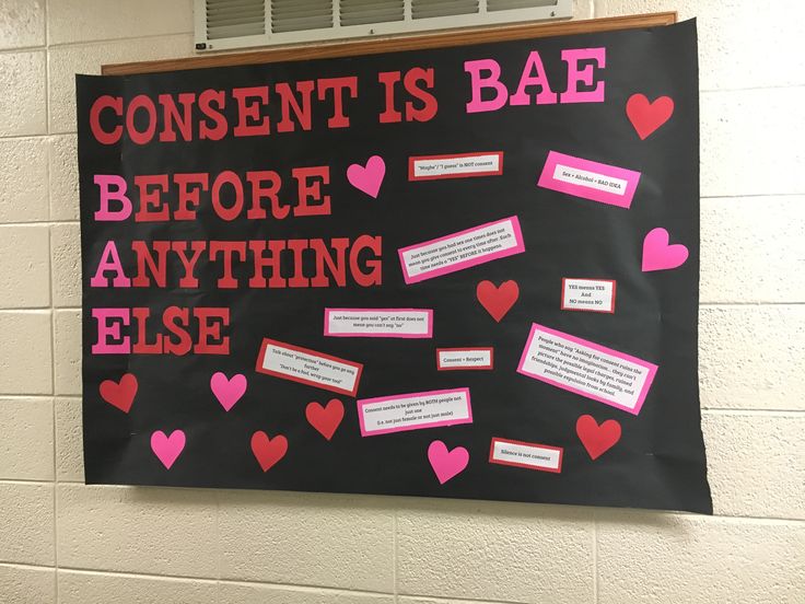 a bulletin board with pink and black writing on it that says, conscient is bae before anything else