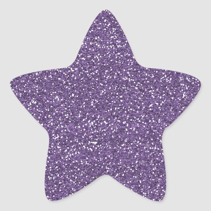 a purple glitter star on a white background