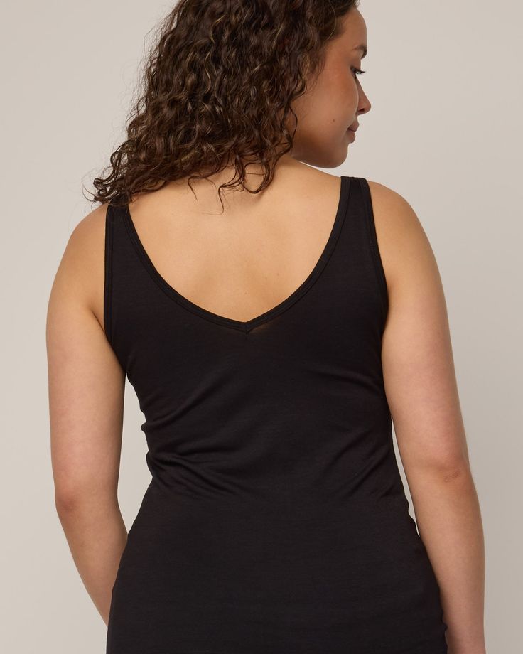 The women on our team can’t get enough of this tank. A layering piece that is comfortable, versatile, and has more length than other tanks you’re used to—made for tucking in or skimming the body for added coverage under other garments. Reversible front to back, allowing for either a scoop neck or v-neck option. Flatlock seams and just-right 1” width straps make it your most functional, everyday tank top. We recently updated this style (November 2023) to be a true slim layering tank. Chest, waist Versatile Solid Color Bra Friendly Top, Versatile Bra Friendly Top, Versatile Seamless Tops For Layering, Seamless Sleeveless Tops For Loungewear, Everyday Bra-friendly Sleeveless Tops, Versatile Tops With Built-in Bra And Scoop Neck, Everyday Sleeveless Bra-friendly Tops, V-neck Tops With Built-in Bra For Everyday, Versatile Seamless Camisole Top