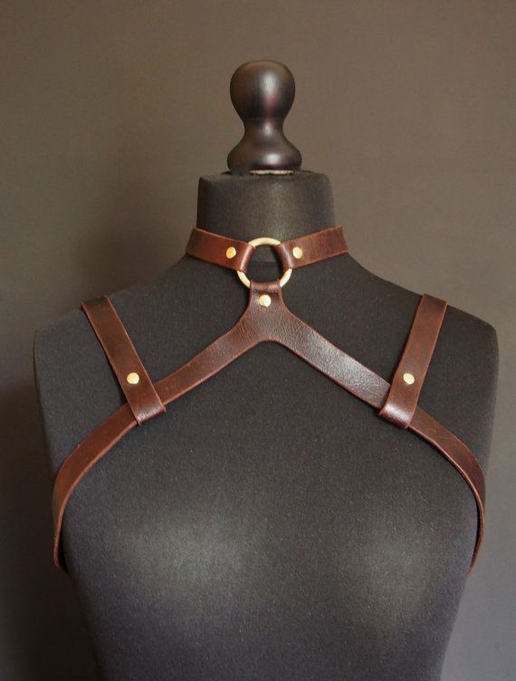 Altar Modular Leather Harness Genuine leather harness by HORD Harness Fashion, Body Harness, Leather Harness, For Her Gifts, Leather Projects, Jewelry For Her, Body Jewellery, Fantasy Fashion, Leather Accessories