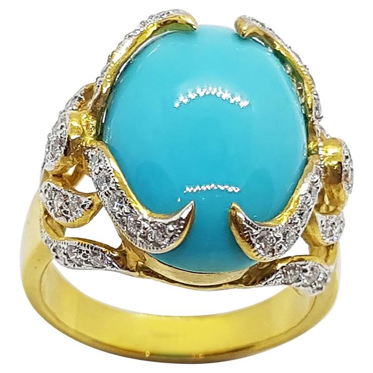 Turquoise Diamond Rings, White Gold Set, Jewelry Accessories Ideas, Diamond Ring Settings, Gold Ring Sets, White Gold Earrings, Turquoise Rings, Blue Sapphire Rings, Pretty Rings