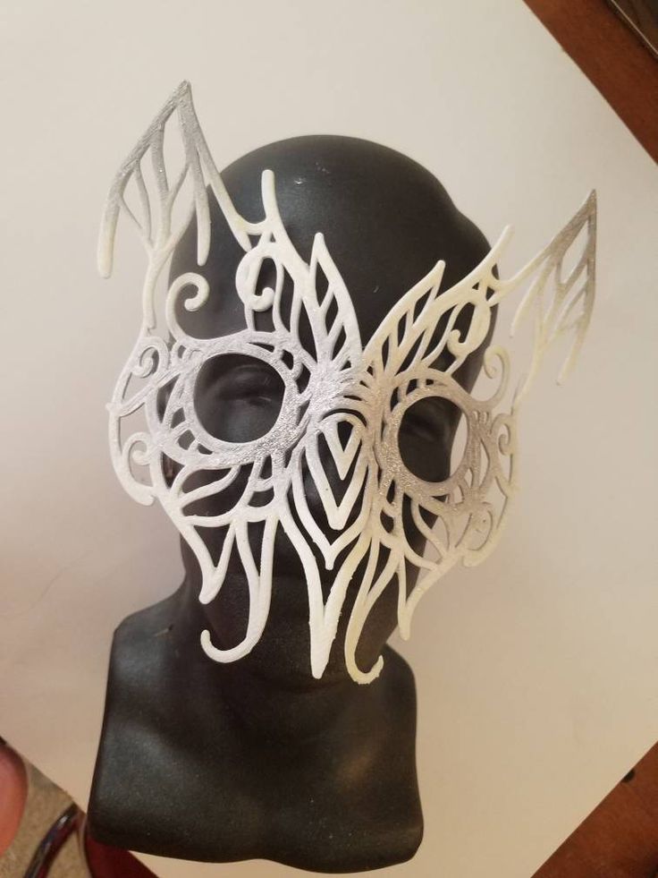 This handcrafted filigree mask was drawn in India ink, and the converted to 3D to print. It is lightweight, comfortable, and looks great for your victorian-era, Renaissance, or any other owl costume. Request any custom color paint job. Handmade Fantasy Masks For Masquerade, Handmade Fantasy Halloween Mask, Handmade Fantasy Eye Mask, Fantasy Style Festival Eye Mask, Fantasy Festival Eye Mask, Handmade Fantasy Masquerade Mask For Costume Party, Fantasy Eye Mask For Festivals, Handmade Fantasy Costume Masks, Handmade Fantasy Masks And Prosthetics For Carnival