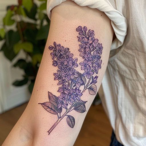 Lilac Tattoo Master Kit Lilacs Tattoo, Lilac Tattoo Design, Lilac Design, Lilac Tattoo, Scale Tattoo, Chic Tattoo, Tattoo Master, Fresh Tattoo, Ink Master