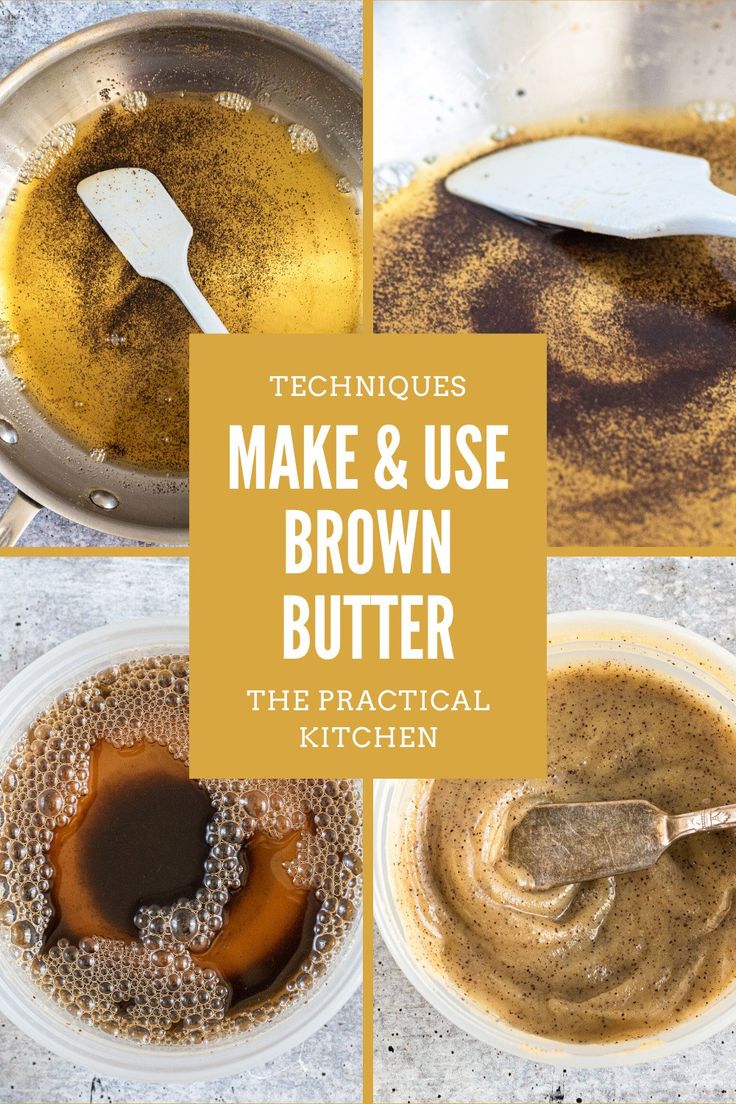 the steps to make and use brown butter