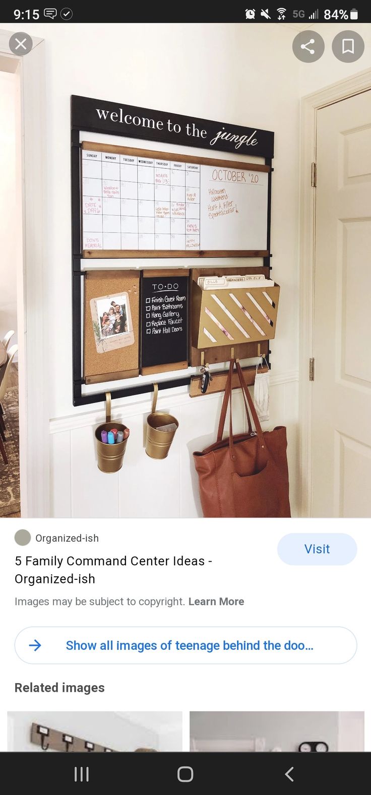 an image of a bulletin board on the wall with pictures and other things to do