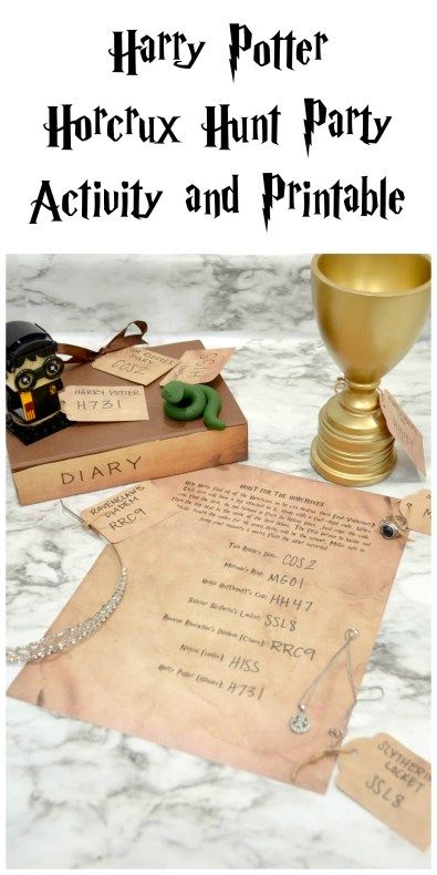 harry potter hour party activity and printable