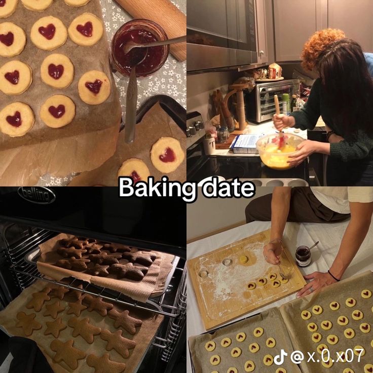 Cute Date Ideas At Home Creative, At Home Dates Aesthetic, Couple Baking Ideas, Bf And Gf Date Ideas, Couple Date Ideas Aesthetic, Baking For Boyfriend, Baking Date Couple, Perfect Date Ideas Romantic, Craft Date Ideas