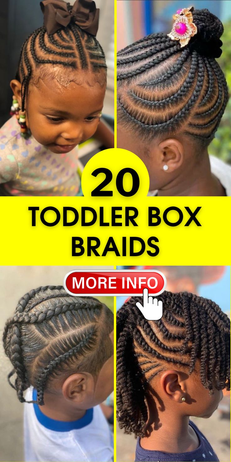 Toddler Box Braids: Stylish Beads & Natural Hairstyles for Kids Hairstyle For Children Girl, Easy Children Hairstyles, Easy Toddler Braids, Toddler Box Braids, Hairstyles For Little Black Girls Easy, Kids Hairstyles Girls Easy, Black Toddler Girl Hairstyles, Toddler Braid Styles, Black Toddler Hairstyles