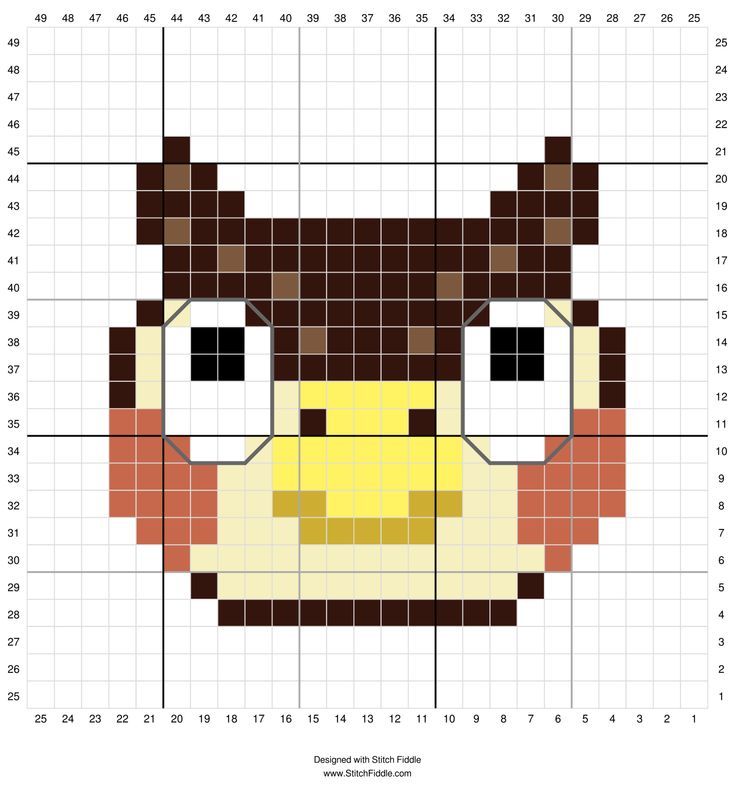 a cross stitch pattern with a cow's face in the center and numbers on it