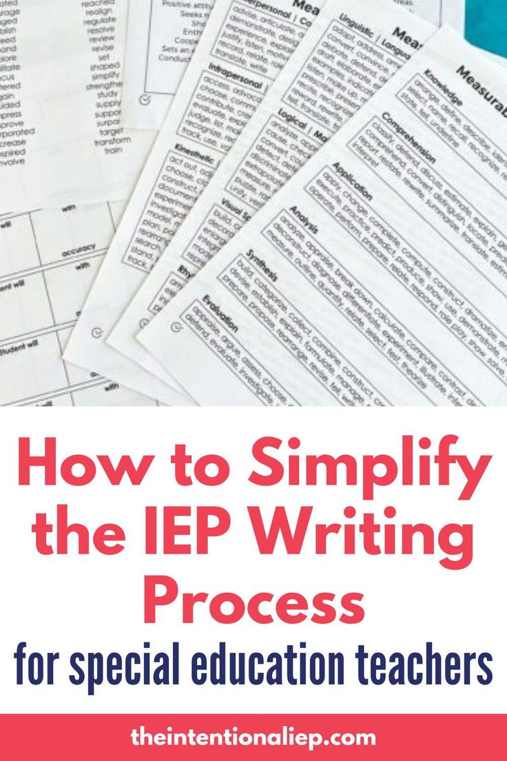 a pile of papers with the title how to simfy the iep writing process for special education teachers