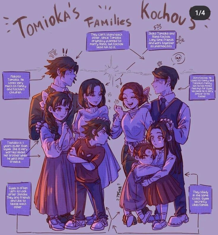 some people are hugging each other in front of a purple background with the words, tomoka's families kohou