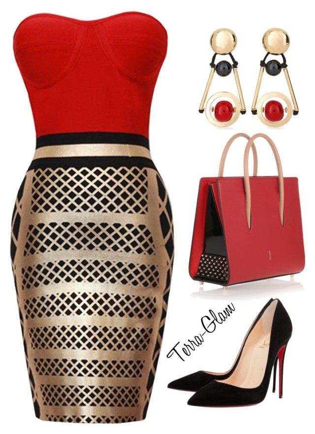 "Really Red" by terra-glam ❤ liked on Polyvore featuring Christian Louboutin and Chico's Style Africain, Olivia Miller, Fashion Wear, Fashion Styles, Red Fashion, Outfits Casuales, Look Fashion, Classy Outfits, Charlotte Russe