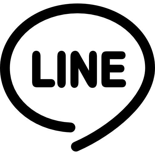 the word line in a speech bubble