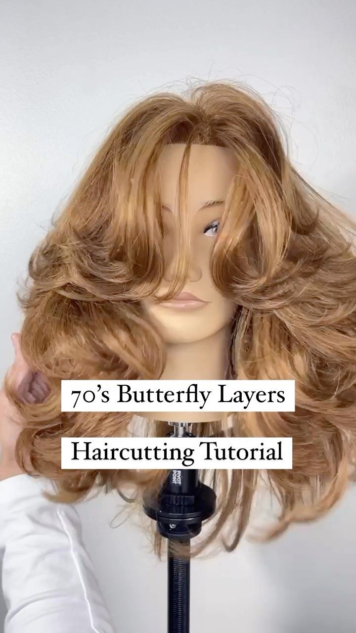 🪩 70’s Butterfly Layers 🦋 . I’ve been wanting to push myself and really dive into retro, Farrah Fawcett hair in its more authentic… | Instagram Butterflies Layers Haircut, Retro Blowout Hair, Farrah Fawcett Hair Inspiration, Farrah Fawcett Makeup Tutorial, 70s Farah Fawcett Hair, Modern Farrah Fawcett Hair Long Layered, Retro Long Haircut, Diy Farrah Fawcett Hair, Hairstyles With Lots Of Layers