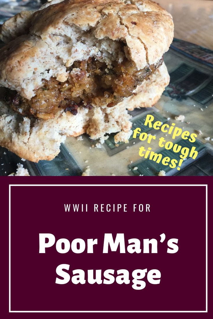 the recipe for poor man's sausage