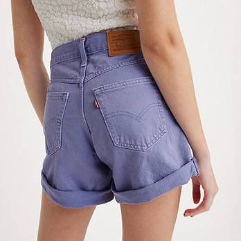 Rolled '80s Mom Women's Shorts - Purple | Levi's® US 80s Mom, Fashion Decades, Stop Talking, Mom Shorts, Rolled Hem, The Fashion, Women's Shorts, Levi's, Vintage Inspired